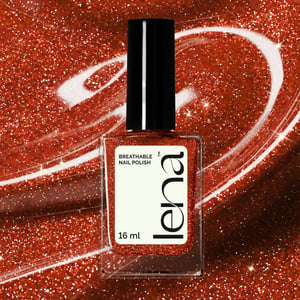 LENA Breathable & Water-Permeable Halal Nail Polish – Flash Effect – Carats For Dinner F4