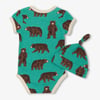 Baby Boys Brown Bears Bodysuit & Hat