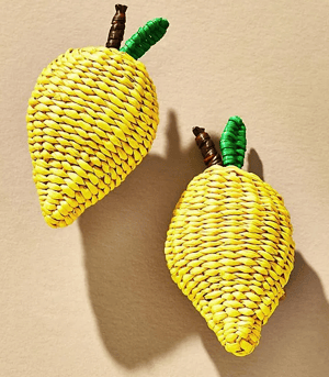 Grape Handwoven Iraca Charm Set Pack of 4