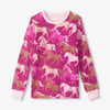 Girls Galloping Horses Cotton Pajama Set