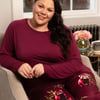 Yasmin Womens Slouch Jersey Pyjama Set - 8