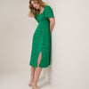 Green Floral Dee Dee Midi Dress