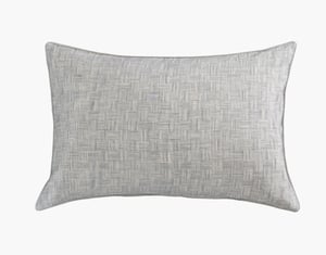 QE Home Landon Pillow Sham, Geometric, Grey, Queen