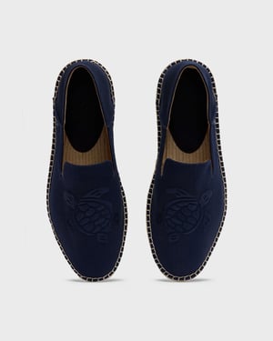 Vilebrequin - Men Canvas Boat Shoes Solid - Shoes - Clive - Blue - Size 44