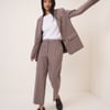 Red and Navy Gingham Tailored Trousers