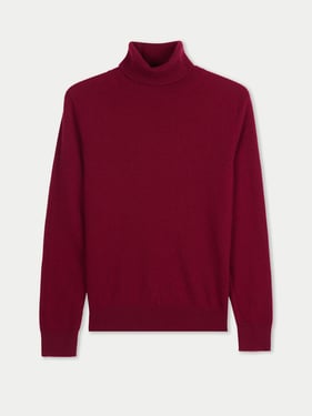 Timeless Cashmere Turtleneck Sweater - XL / bordeaux / WK1066-0046/0000
