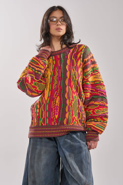 AKIRA Throwback Special Knit Sweater | Size XL