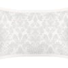 Damask Oxford Pure Silk Pillowcase - Super King / Oxford - Ivory