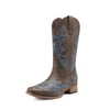 DREAM PAIRS Classic Comfy Square Toe Mid Calf Cowboy Boots