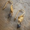 nkuku Veera Labradorite Earrings | Gifting | One Size | Gold