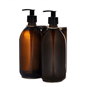 Gold Double Wall Mounted Soap Dispenser
