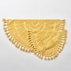 Sunshine Tasseled Cotton Bath Mat Set - Mustard