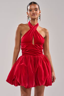 AKIRA Ruby Rose Velvet Mini Dress | Size 1X