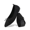 DREAM PAIRS Women   s Foldable Breathable Bow Flats