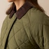 Khaki Quilted Bomber Jacket