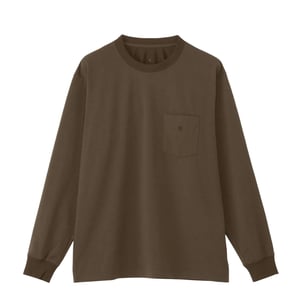 Goldwin Oversized Pocket L/S T-Shirt Jet Brown