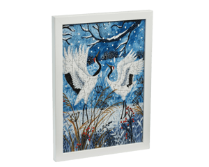 Double Sided Wooden Jigsaw Puzzle Frame hite