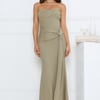 Starlit Rush Strapless Maxi Dress Sage