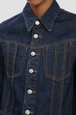 Victoria Beckham Denim Jacket In Light Rinse - 14 - Womens