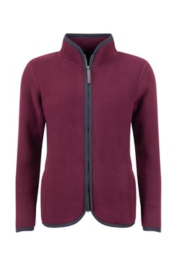 Weird Fish Tiana Full Zip Polar Fleece Aubergine Size 8