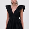 AKIRA Once Upon A Dream Woven Mini Dress | Black | Size Large
