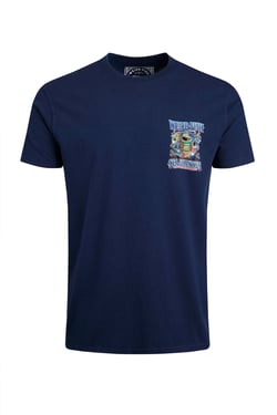Weird Fish Sea Shanties Back Print Artist T-Shirt Dark Blue Size S