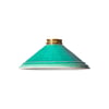 Ted ceramic shade in bottle green with stone interior