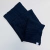Navy No-Wool Woolly Scarf