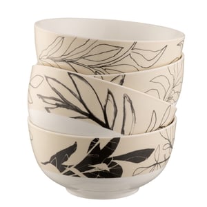 Aynsley Minimal Flora Cereal Bowls Set of 4 - Extra 25% off with LC25