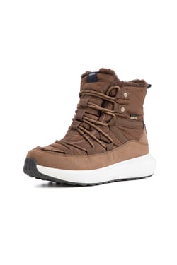 Weird Fish Birch Faux Fur Lined Waterproof Walking Boot Brown Size 8