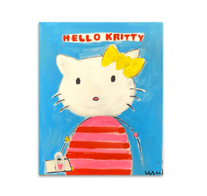 Hello Kritty Original Painting by Kerri Rosenthal