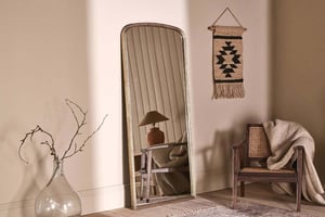 nkuku Almora Arched Mirror | Mirrors | One Size | Antique Brass