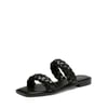 DREAM PAIRS Two Straps Square Toe Braided Flat Sandals