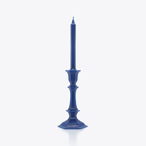 Harcourt Candlestick Candle - Blue | Baccarat