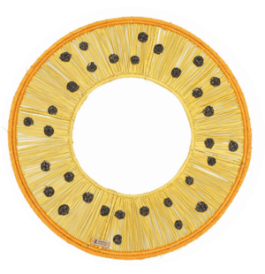 Lilo Handwoven Iraca Placemats – Tropical Fruit Collection - Passion Fruit