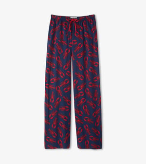 Navy Lobster Women's Cotton Pajama Pants