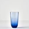 Colore Crystal Cut Highball Glass - Blue