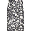 Weird Fish Gia Eco Viscose Printed Midi Skirt Dark Denim Size 8