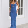 Party Pal Midi Dress Blue