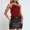 Rosé Dreamers Strapless Top Wine