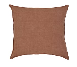 Montauk Linen Euro Sham   Terra Cotta
