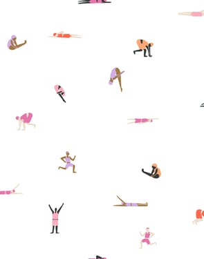 Olympians' Wallpaper by Tea Collection - Creamsicle - Traditional / 27 in. x 27 ft.