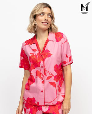 Pippa Womens Floral Print Pyjama Top - 28