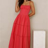 Chic At Sunset Maxi Dress Red