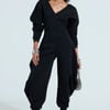 AKIRA Comfy Cozy Sweatshirt Jumpsuit | Black | Size 1X