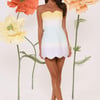 Dewdrop Dreams Strapless Mini Dress Ombre