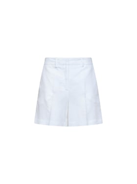 BLANCA VITA | White viscose and linen Silice shorts | Women | 46