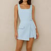 Beauty Editor Romper Blue
