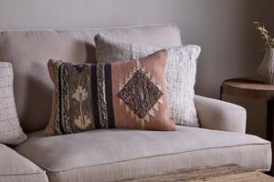nkuku Tussi Sia Cushion Cover | Textiles | Dusty Pink | 60 x 40 cm