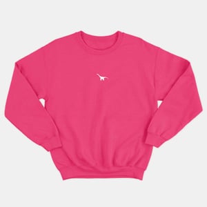 Tiny Embroidered Dinosaur Kids Sweatshirt (Unisex)